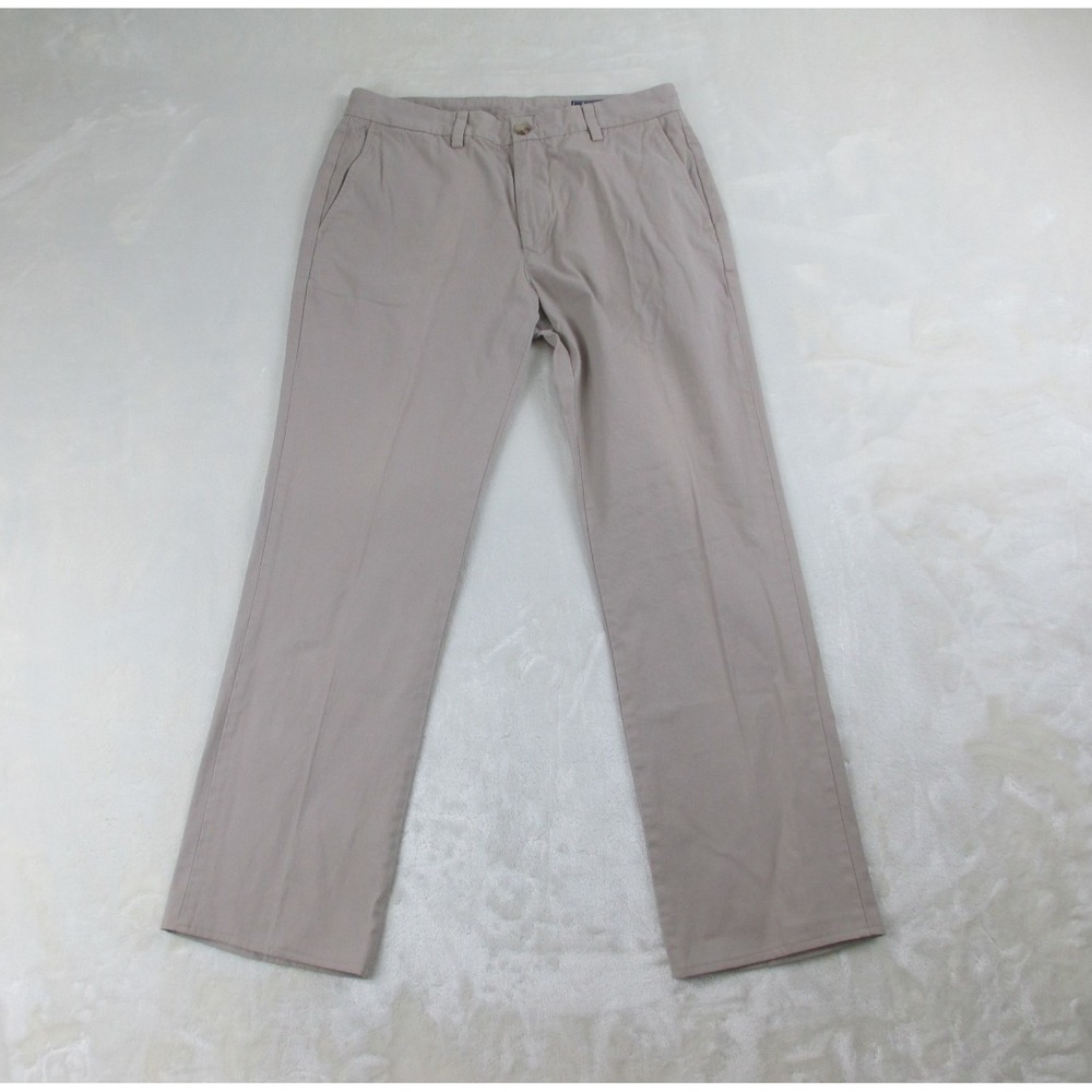 Vineyard Vines Pants Mens 32 Brown Khaki‎ Chino Slim Fit Breaker HEMMED 32X29*